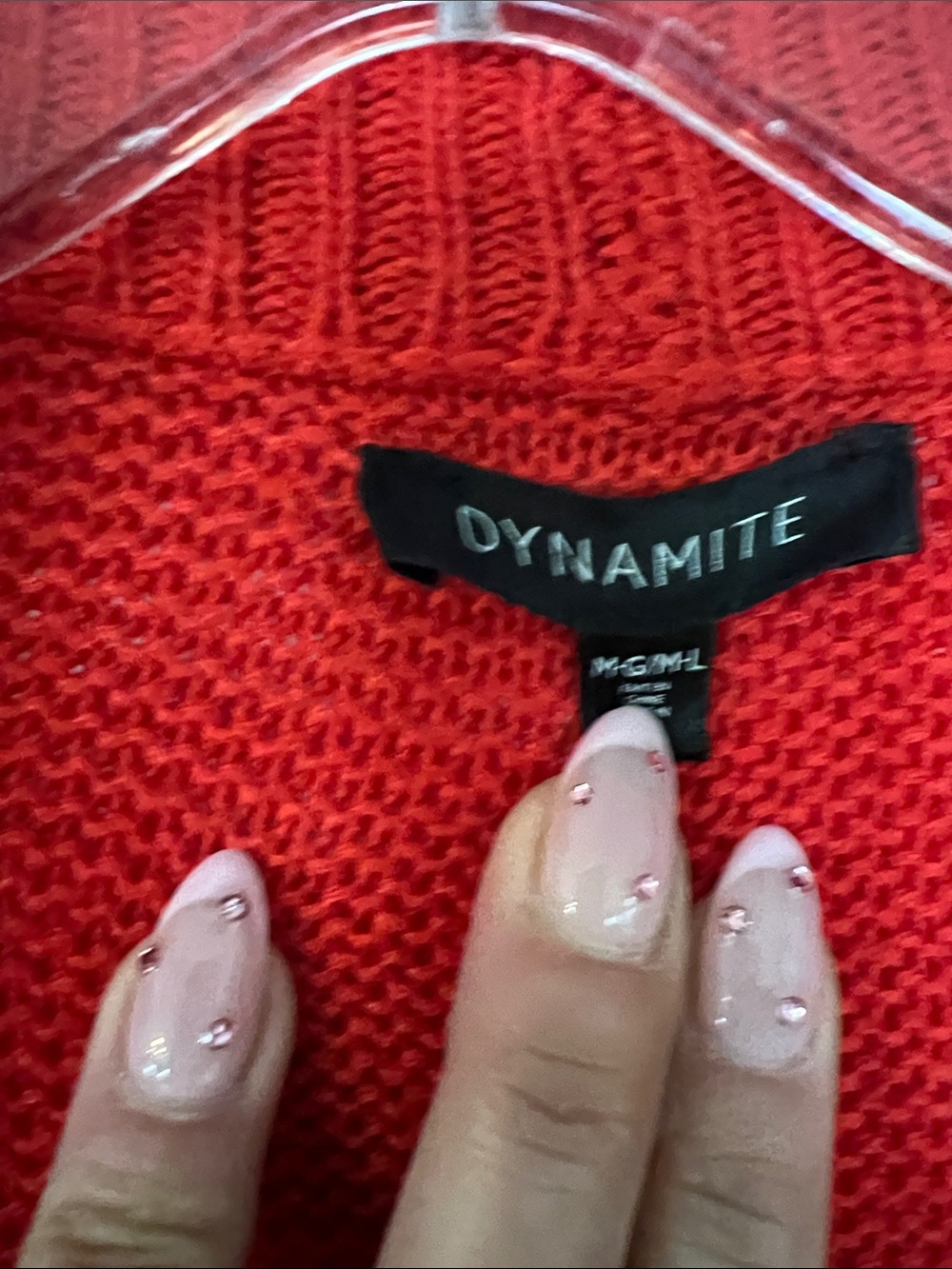 🌷6/$20🌷 Dynamite Bright rust colored Open-Front Women’s Cardigan - Picture 2 of 4